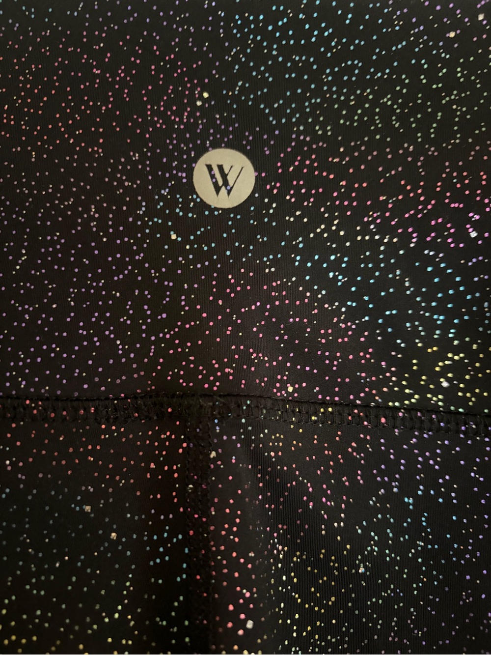 Wildfox Black Rainbow Speckle Leggings